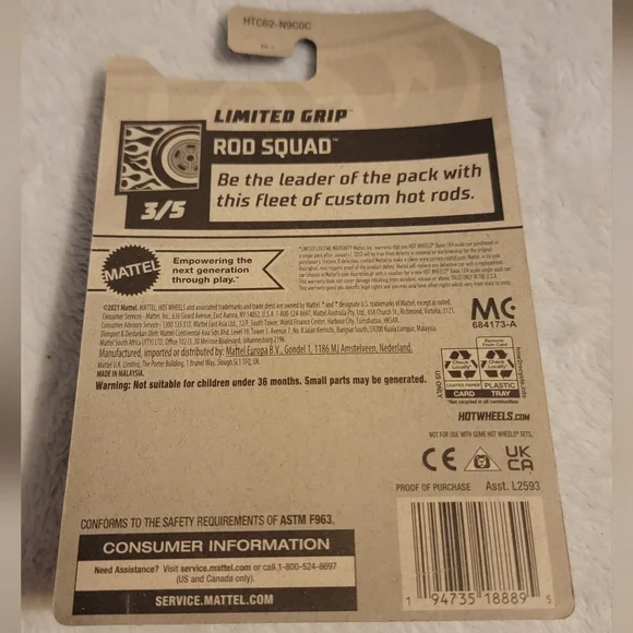 Limited Grip Hot Wheels #50/250 2022 - Picture 4 of 5